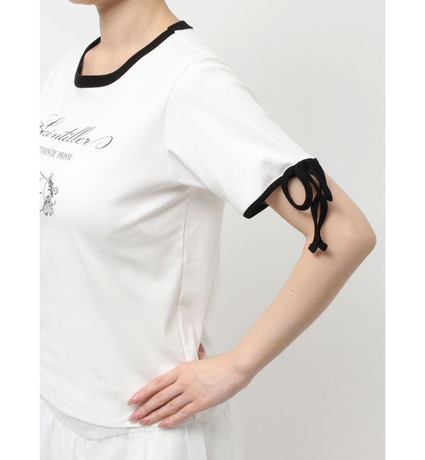 dazzlin「リボンスリーブロゴTシャツ」|Tシャツ・カットソー|