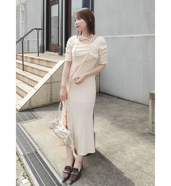 dazzlin「アシメレイヤードカットワンピース」|ワンピース|