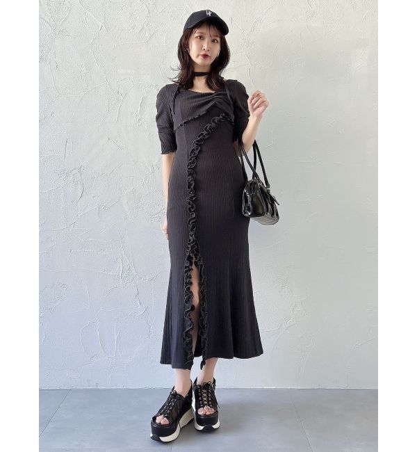 dazzlin「アシメレイヤードカットワンピース」|ワンピース|