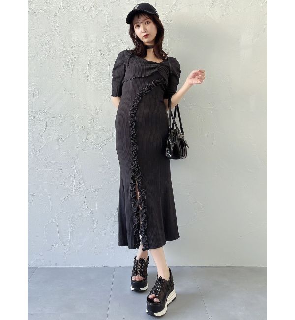 dazzlin「アシメレイヤードカットワンピース」|ワンピース|