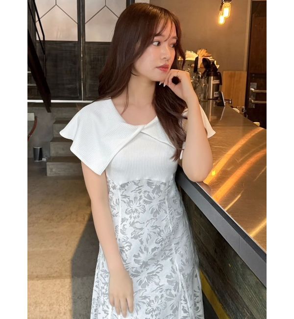 dazzlin「オパールフラワーコルセットワンピース」|ワンピース|