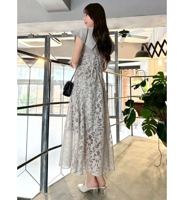 dazzlin「オパールフラワーコルセットワンピース」|ワンピース|