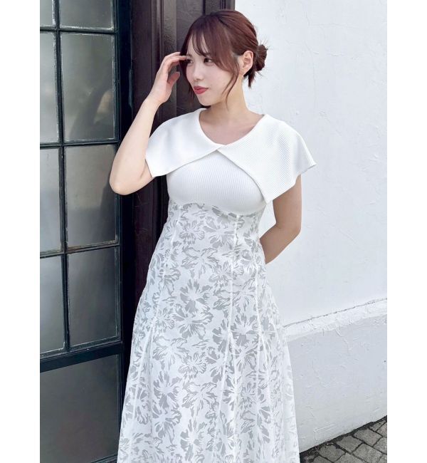 dazzlin「オパールフラワーコルセットワンピース」|ワンピース|