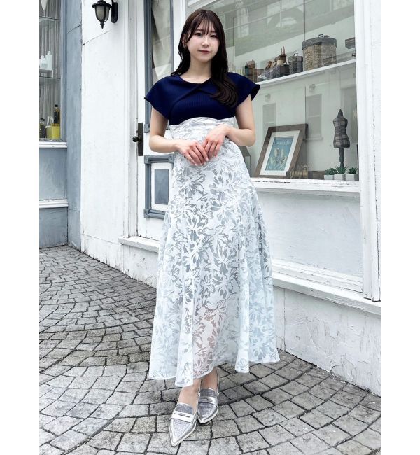 dazzlin「オパールフラワーコルセットワンピース」|ワンピース|