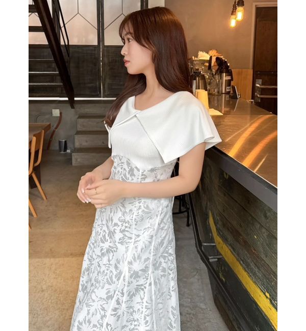 dazzlin「オパールフラワーコルセットワンピース」|ワンピース|