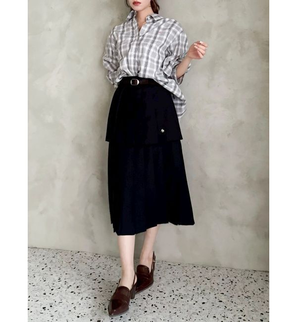 dazzlin「【POLO BCSコラボ/再生産】マルチウェイオーバーシャツ」|シャツ・ブラウス|