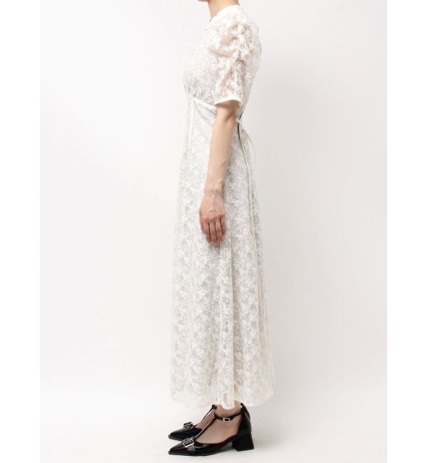 dazzlin「ネックツイスト刺繍レースドレス」|ドレス|
