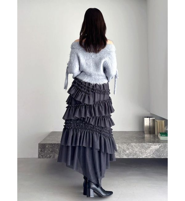 dazzlin「ランダムティアードチュールスカート」|スカート|