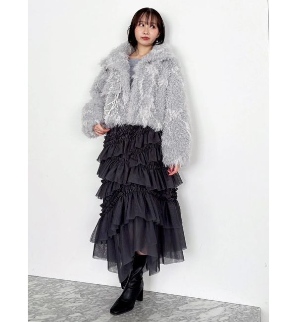 dazzlin「ランダムティアードチュールスカート」|スカート|