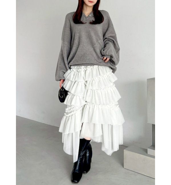 dazzlin「ランダムティアードチュールスカート」|スカート|