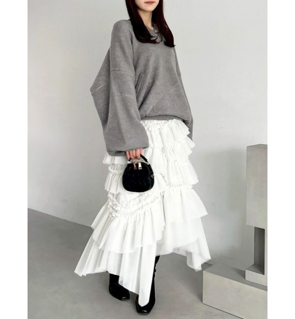 dazzlin「ランダムティアードチュールスカート」|スカート|