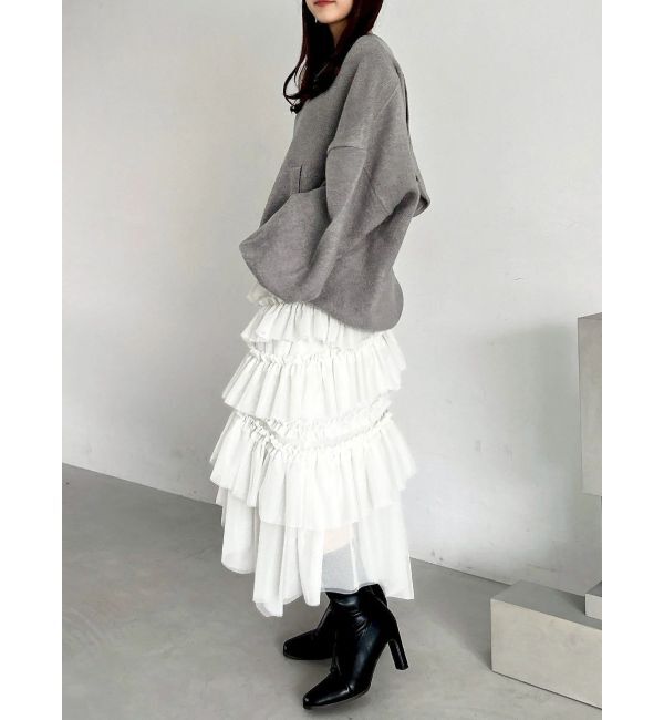 dazzlin「ランダムティアードチュールスカート」|スカート|