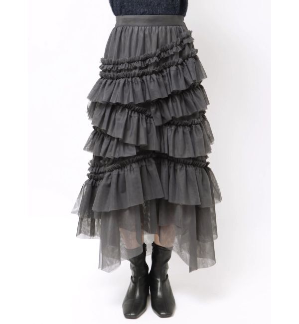 dazzlin「ランダムティアードチュールスカート」|スカート|