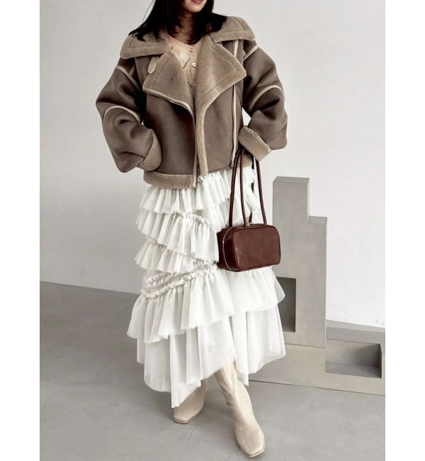 dazzlin「ランダムティアードチュールスカート」|スカート|