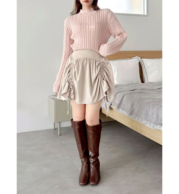 dazzlin「ケーブルレタリングニット」|ニット・セーター|