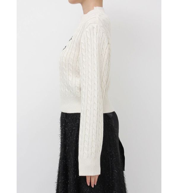 dazzlin「ケーブルレタリングニット」|ニット・セーター|