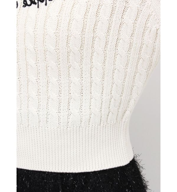 dazzlin「ケーブルレタリングニット」|ニット・セーター|