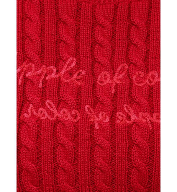 dazzlin「ケーブルレタリングニット」|ニット・セーター|