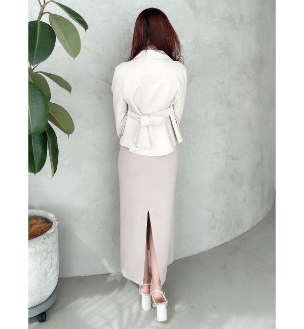 MERCURYDUO「3WAY配色ストラップバッククロスハーフスリーブワンピース」|ワンピース|