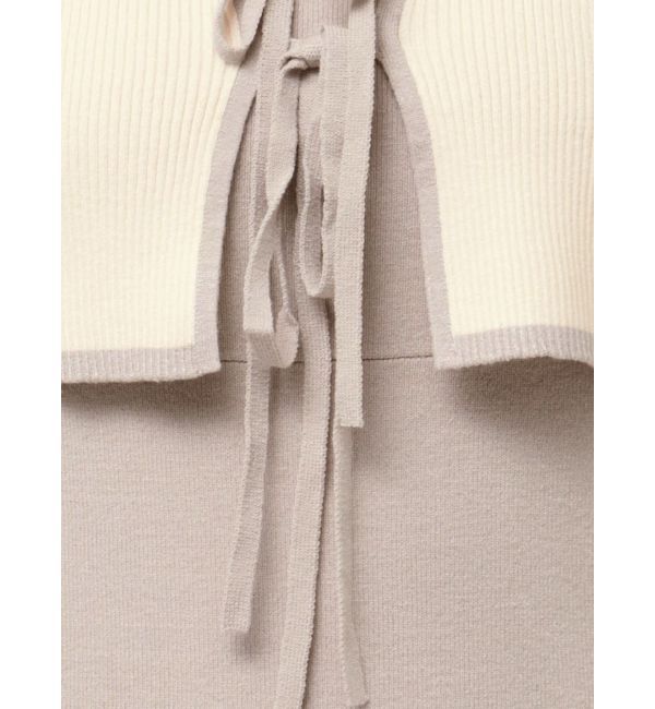 MERCURYDUO「3WAY配色ストラップバッククロスハーフスリーブワンピース」|ワンピース|