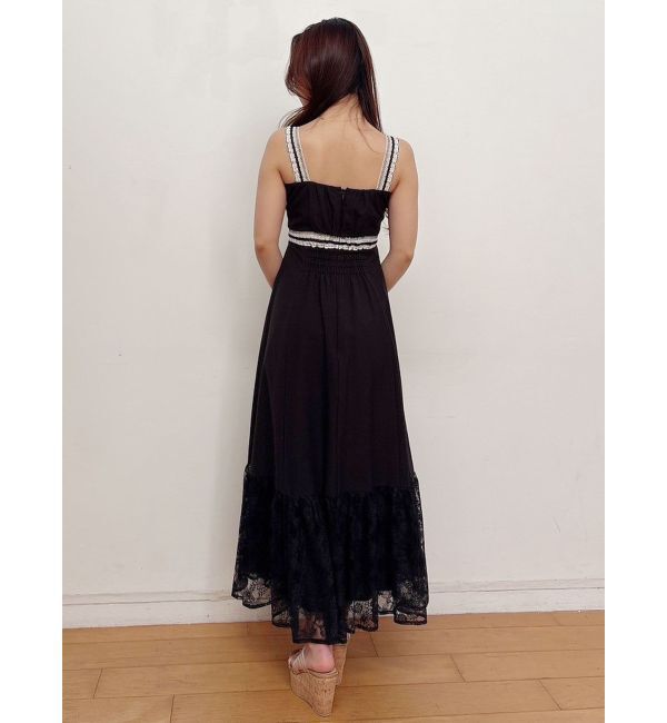 MERCURYDUO「モチーフレーステープワンピース」|ワンピース|