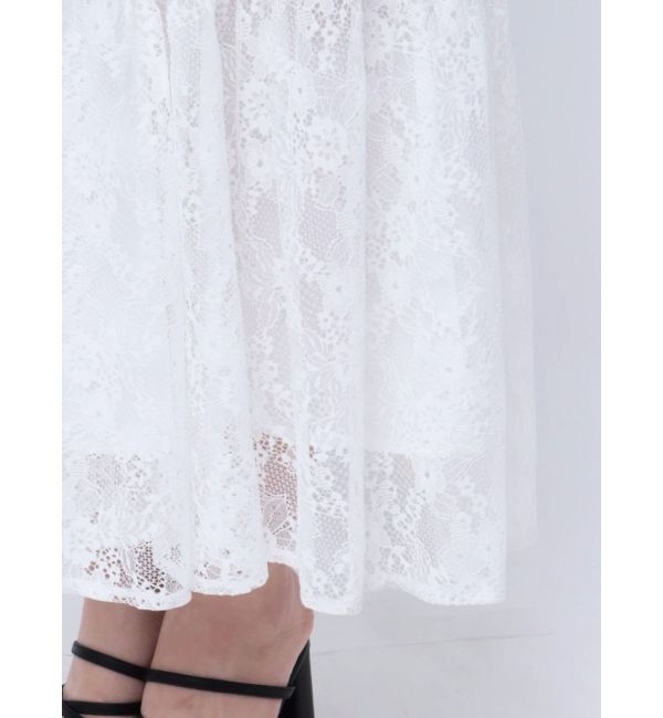 MERCURYDUO「モチーフレーステープワンピース」|ワンピース|