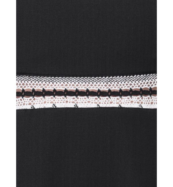 MERCURYDUO「モチーフレーステープワンピース」|ワンピース|