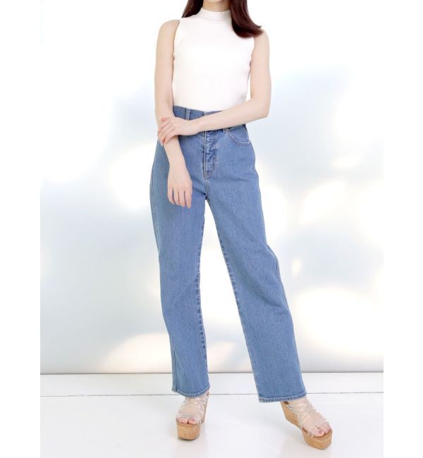 MERCURYDUO「ハイウエストストレートストレッチデニム」|その他|