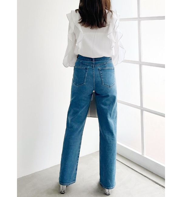 MERCURYDUO「ハイウエストストレートストレッチデニム」|その他|