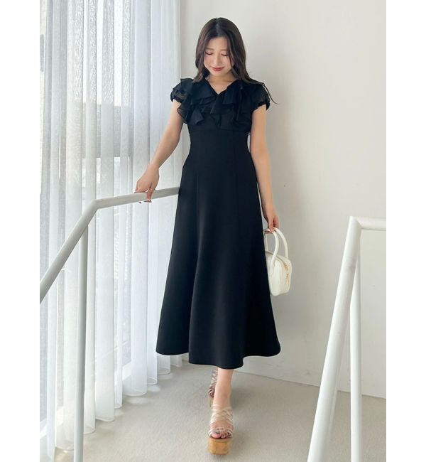 MERCURYDUO「2WAYシアーラッフルドッキングワンピース」|ワンピース|