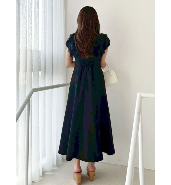 MERCURYDUO「2WAYシアーラッフルドッキングワンピース」|ワンピース|