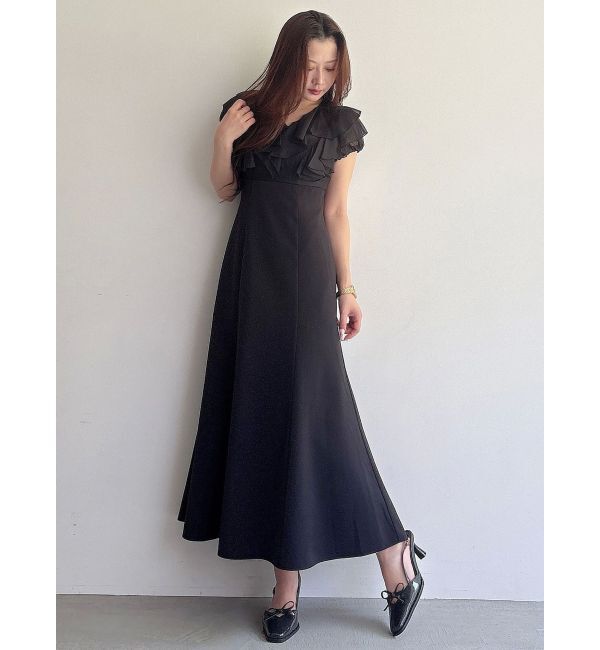 MERCURYDUO「2WAYシアーラッフルドッキングワンピース」|ワンピース|