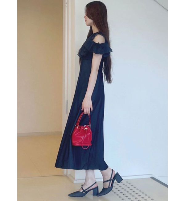 MERCURYDUO「2WAYシアーラッフルドッキングワンピース」|ワンピース|