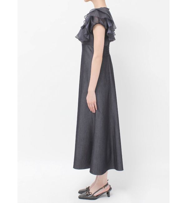 MERCURYDUO「2WAYシアーラッフルドッキングワンピース」|ワンピース|