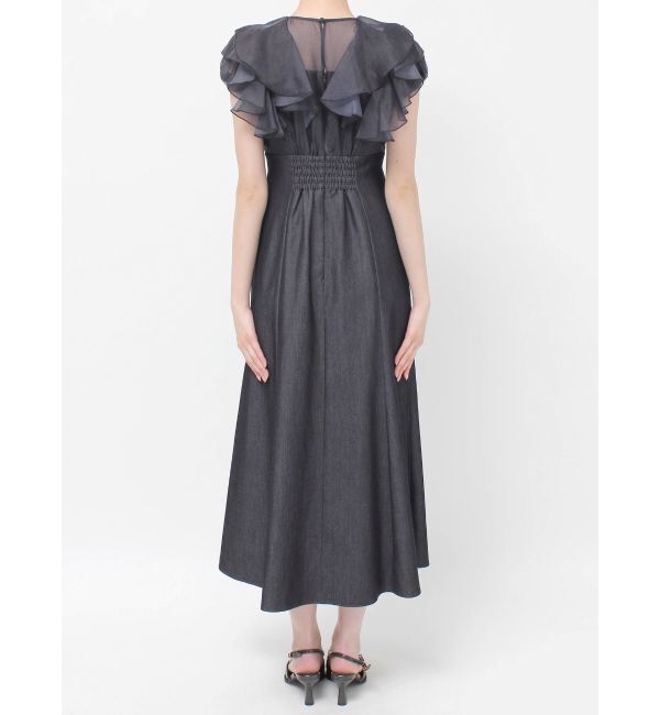 MERCURYDUO「2WAYシアーラッフルドッキングワンピース」|ワンピース|