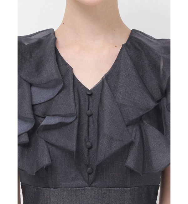 MERCURYDUO「2WAYシアーラッフルドッキングワンピース」|ワンピース|