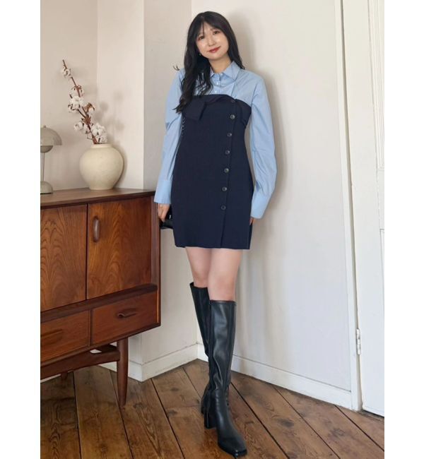 MERCURYDUO「ストレッチロングブーツ」|ロングブーツ|