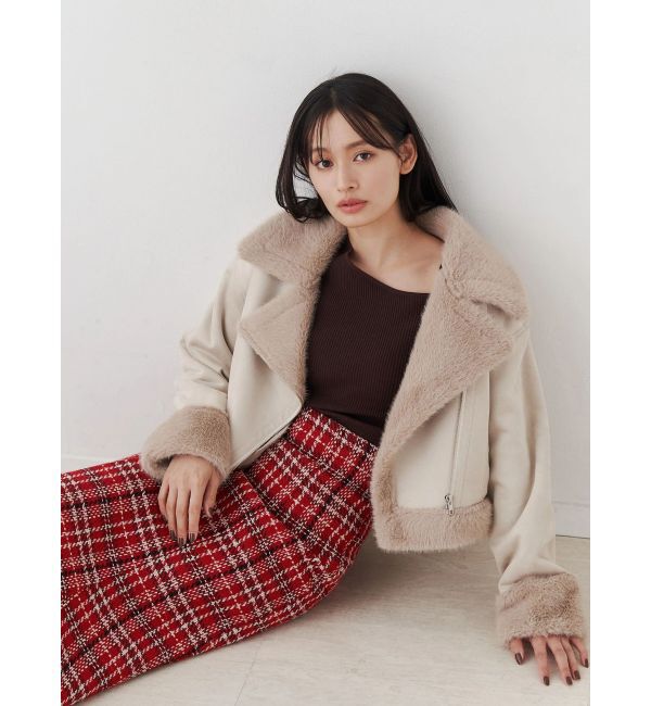 MERCURYDUO「フェイクムートンボンバージャケット」|その他|