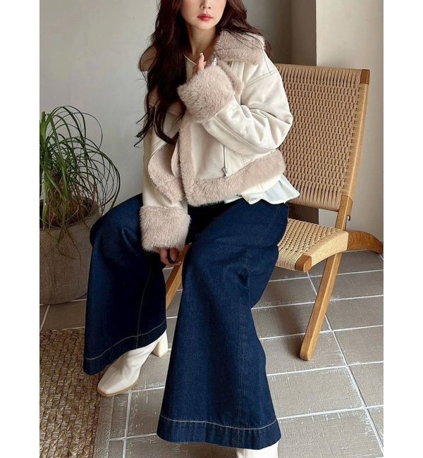 MERCURYDUO「フェイクムートンボンバージャケット」|その他|