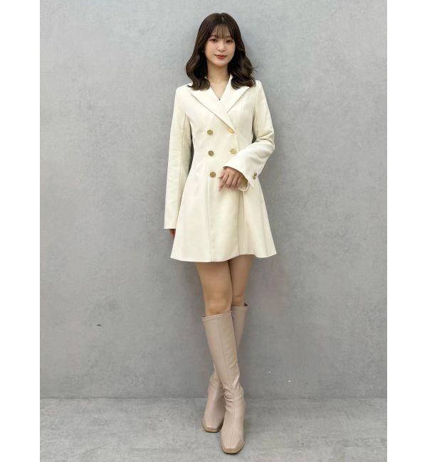 MERCURYDUO「【WEB限定カラーあり】2WAYフィット&フレアジャケットワンピース」|ワンピース|