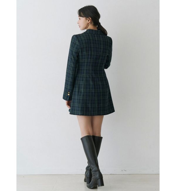 MERCURYDUO「【WEB限定カラーあり】2WAYフィット&フレアジャケットワンピース」|ワンピース|