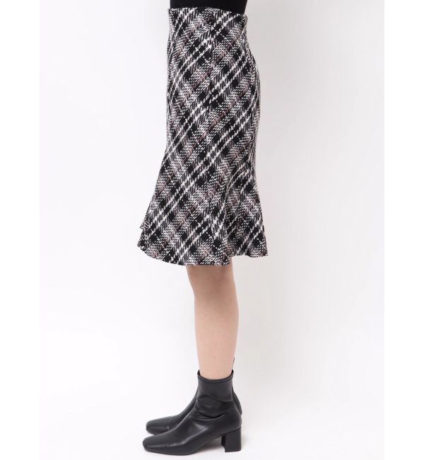 MERCURYDUO「オリジナルロービングチェックニーレングススカート」|スカート|