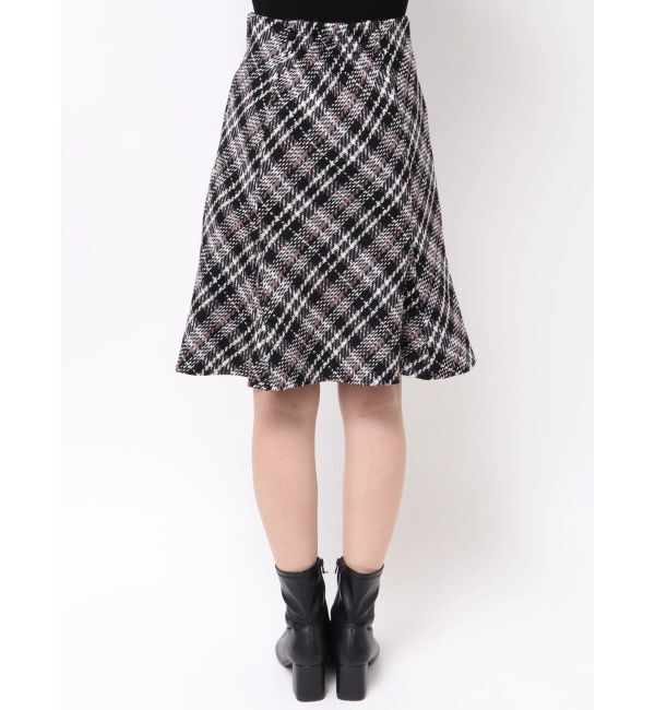 MERCURYDUO「オリジナルロービングチェックニーレングススカート」|スカート|