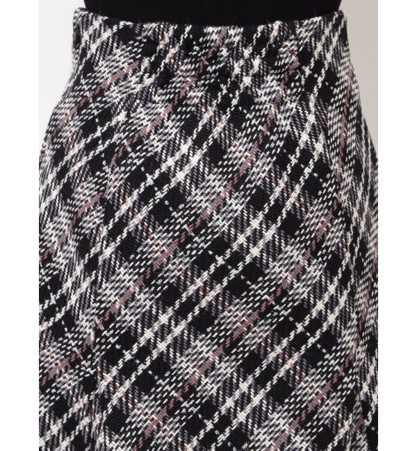 MERCURYDUO「オリジナルロービングチェックニーレングススカート」|スカート|