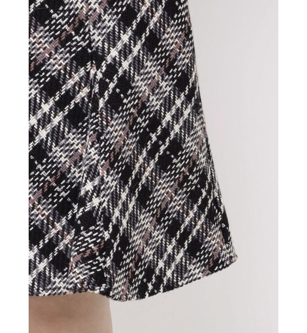 MERCURYDUO「オリジナルロービングチェックニーレングススカート」|スカート|