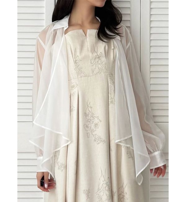 MERCURYDUO「ドレープシアーシャツ」|シャツ・ブラウス|