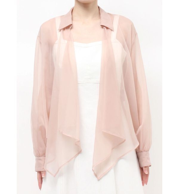 MERCURYDUO「ドレープシアーシャツ」|シャツ・ブラウス|