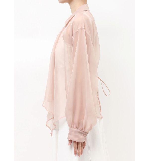 MERCURYDUO「ドレープシアーシャツ」|シャツ・ブラウス|