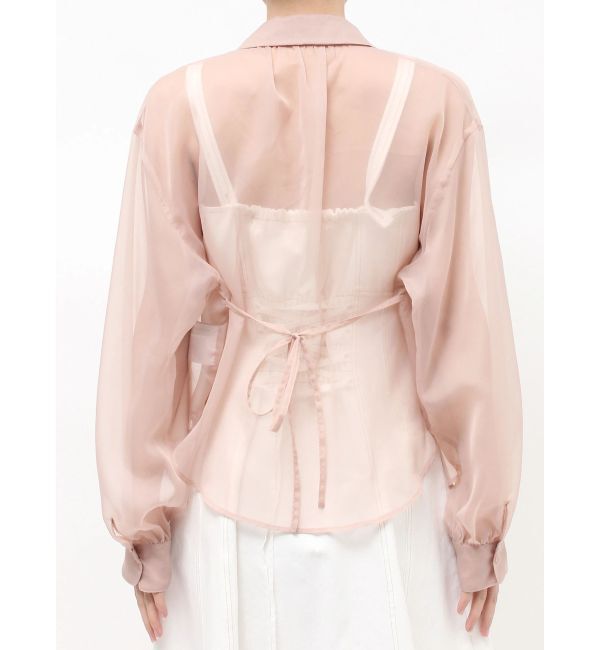 MERCURYDUO「ドレープシアーシャツ」|シャツ・ブラウス|