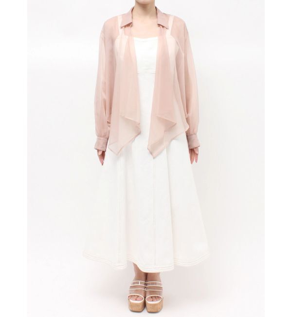 MERCURYDUO「ドレープシアーシャツ」|シャツ・ブラウス|